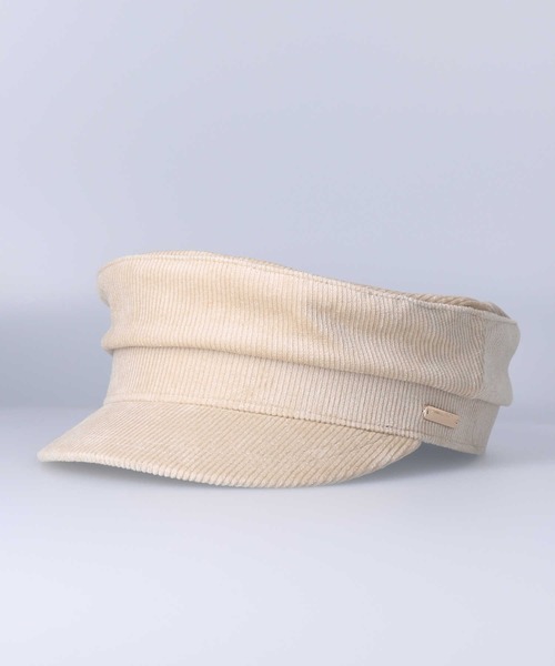 HONEYSUCKLE ROSE（ハニーサックルローズ）の「【HONEYSUCKLE ROSE】コーデュロイマリンキャスケット（キャスケット・レディース・ベージュ/グリーン/ブラック・フリー）」の6枚目の写真