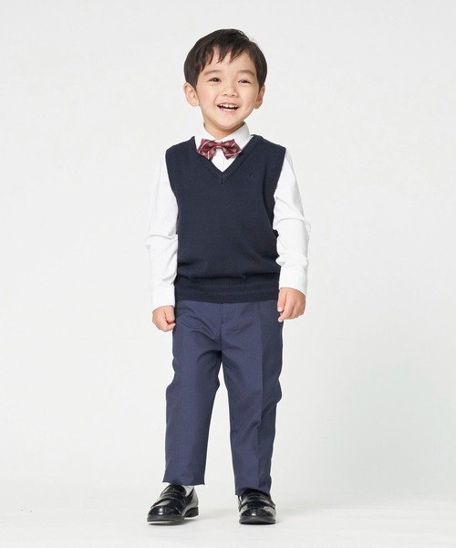 COMME CA ISM(コムサイズム)の「NEW ベーシックニットベスト(100-130cm)(ニット/セーター・キッズ・ブラック/ネイビー・110cm/100cm/120cm/130cm)」の13枚目の写真