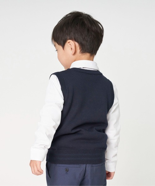 COMME CA ISM(コムサイズム)の「NEW ベーシックニットベスト(100-130cm)(ニット/セーター・キッズ・ブラック/ネイビー・110cm/100cm/120cm/130cm)」の12枚目の写真