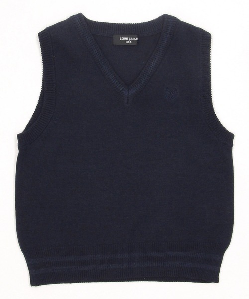 COMME CA ISM(コムサイズム)の「NEW ベーシックニットベスト(100-130cm)(ニット/セーター・キッズ・ブラック/ネイビー・110cm/100cm/120cm/130cm)」の14枚目の写真
