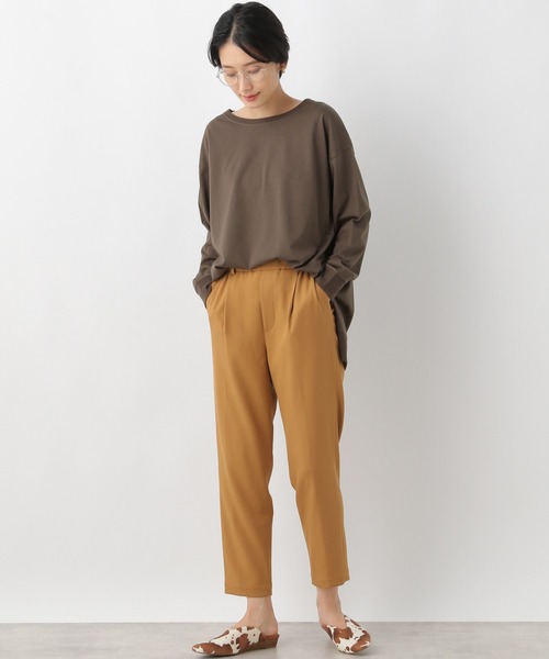 LEPSIM（レプシィム）の「オーバースリットプルオーバー　215866（Tシャツ/カットソー・レディース・ライトグリーン/オフホワイト/ライトパープル/キャメル・FREE）」の8枚目の写真