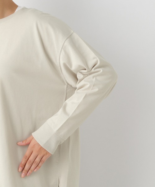 LEPSIM（レプシィム）の「オーバースリットプルオーバー　215866（Tシャツ/カットソー・レディース・ライトグリーン/オフホワイト/ライトパープル/キャメル・FREE）」の13枚目の写真