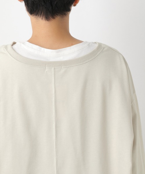 LEPSIM（レプシィム）の「オーバースリットプルオーバー　215866（Tシャツ/カットソー・レディース・ライトグリーン/オフホワイト/ライトパープル/キャメル・FREE）」の15枚目の写真