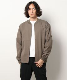 変形ツイルリブブルゾン