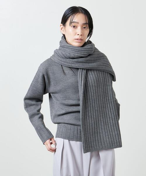 MARW UNITED ARROWS（マルゥ ユナイテッドアローズ）の「＜MARW UNITED ARROWS（マルゥ ユナイテッドアローズ）＞ AC/W レイヤード 3WAY ニット（ニット/セーター・レディース・ブラック/グレー・FREE）」の15枚目の写真