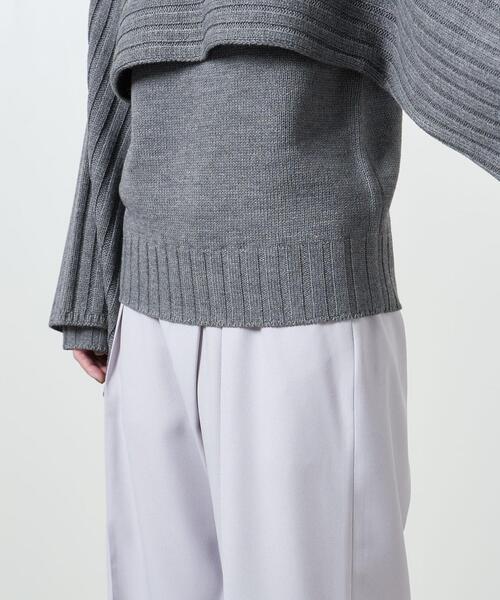 MARW UNITED ARROWS（マルゥ ユナイテッドアローズ）の「＜MARW UNITED ARROWS（マルゥ ユナイテッドアローズ）＞ AC/W レイヤード 3WAY ニット（ニット/セーター・レディース・ブラック/グレー・FREE）」の20枚目の写真