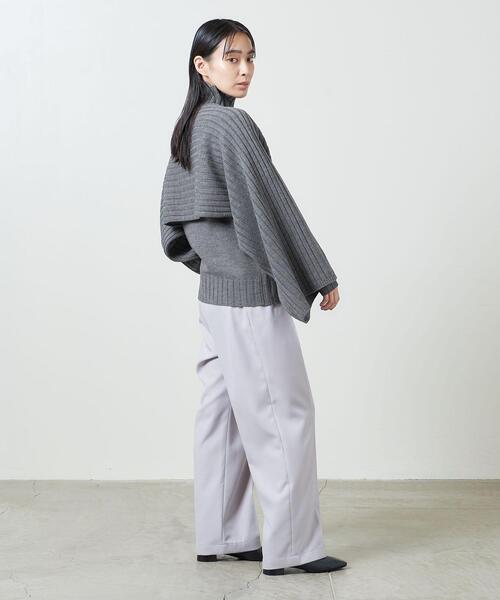 MARW UNITED ARROWS（マルゥ ユナイテッドアローズ）の「＜MARW UNITED ARROWS（マルゥ ユナイテッドアローズ）＞ AC/W レイヤード 3WAY ニット（ニット/セーター・レディース・ブラック/グレー・FREE）」の11枚目の写真