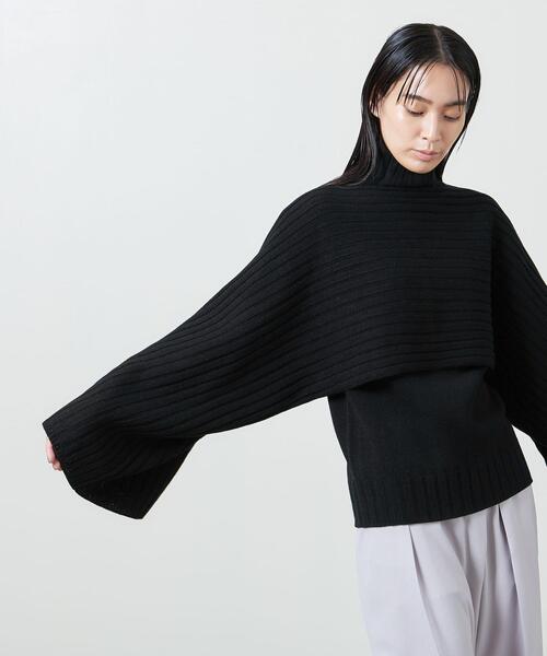 MARW UNITED ARROWS（マルゥ ユナイテッドアローズ）の「＜MARW UNITED ARROWS（マルゥ ユナイテッドアローズ）＞ AC/W レイヤード 3WAY ニット（ニット/セーター・レディース・ブラック/グレー・FREE）」の13枚目の写真