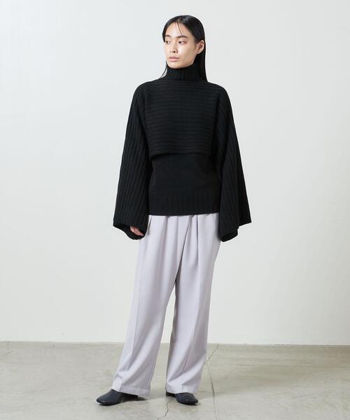 MARW UNITED ARROWS（マルゥ ユナイテッドアローズ）の「＜MARW UNITED ARROWS（マルゥ ユナイテッドアローズ）＞ AC/W レイヤード 3WAY ニット（ニット/セーター・レディース・ブラック/グレー・FREE）」の14枚目の写真