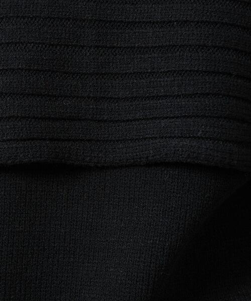 MARW UNITED ARROWS（マルゥ ユナイテッドアローズ）の「＜MARW UNITED ARROWS（マルゥ ユナイテッドアローズ）＞ AC/W レイヤード 3WAY ニット（ニット/セーター・レディース・ブラック/グレー・FREE）」の8枚目の写真