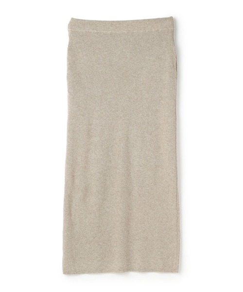 3755 N.O.R.C by the line ウールカシミヤリブスカート N.O.R.C 名品