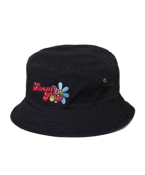 24karats（トゥウェンティーフォーカラッツ）の「Flower Bucket Hat（ハット・メンズ・ホワイト/ライトブルー/ブラック・FREE）」の2枚目の写真