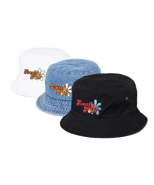 24karats（トゥウェンティーフォーカラッツ）の「Flower Bucket Hat（ハット・メンズ・ホワイト/ライトブルー/ブラック・FREE）」の9枚目の写真
