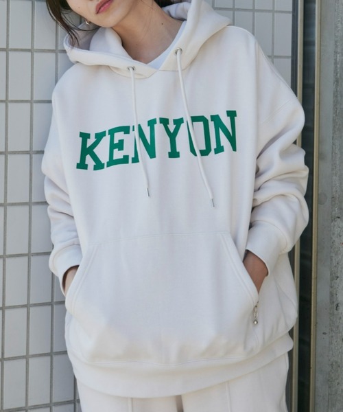 Auntie Rosa Holiday（アンティローザホリデー）の「裏起毛ロゴスウェットパーカー（パーカー・レディース・グリーン/ライトグレー/アイボリー/ネイビー・FREE）」の2枚目の写真