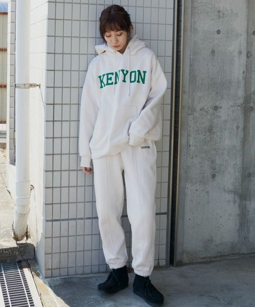 Auntie Rosa Holiday（アンティローザホリデー）の「裏起毛ロゴスウェットパーカー（パーカー・レディース・グリーン/ライトグレー/アイボリー/ネイビー・FREE）」の16枚目の写真