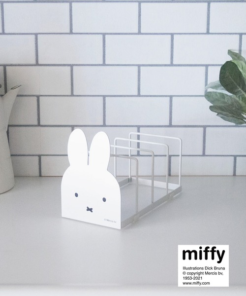 Miffy（ ミッフィー）の「【miffy】ディッシュスタンド（キッチン収納・レディース・ホワイト/グレー・FREE）」の4枚目の写真