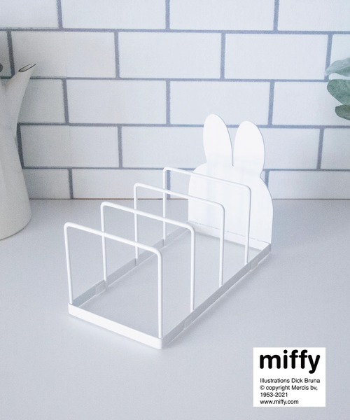 Miffy（ ミッフィー）の「【miffy】ディッシュスタンド（キッチン収納・レディース・ホワイト/グレー・FREE）」の5枚目の写真