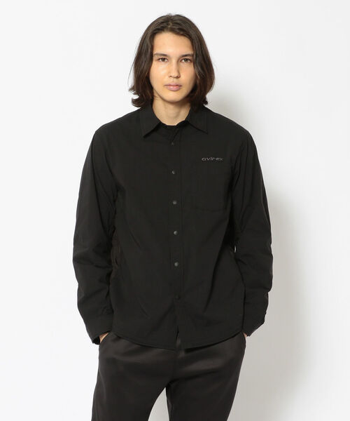 AVIREX（アヴィレックス）の「【AVI-TEX】パデッド スウィッチング シャツ / PADDED SWITCHING SHIRT / アヴィレックス / AVIREX（シャツ/ブラウス・メンズ・ブラック/オリーブ・MEDIUM/LARGE/X-LARGE/XX-LARGE）」の2枚目の写真