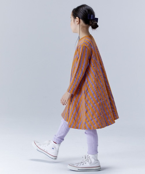 HOGAN RANCH WEAR（ホーガンランチウエア）の「裏毛キャンディーペーパーナガソデワンピース（90～140cm）（ワンピース・キッズ・ライトブルー/ブラック/ベージュ/レッド/オレンジ/チャコール・90/100/110/120/130/140）」の6枚目の写真