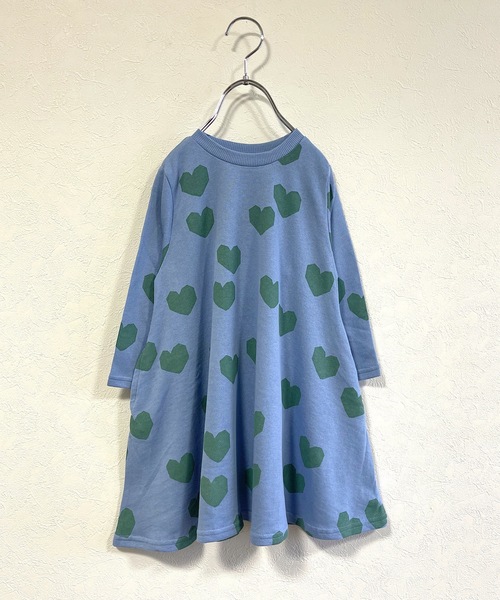 HOGAN RANCH WEAR（ホーガンランチウエア）の「裏毛キャンディーペーパーナガソデワンピース（90～140cm）（ワンピース・キッズ・ライトブルー/ブラック/ベージュ/レッド/オレンジ/チャコール・90/100/110/120/130/140）」の5枚目の写真