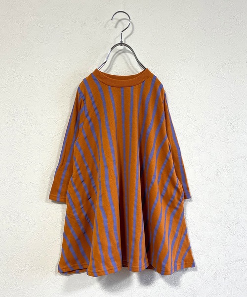 HOGAN RANCH WEAR（ホーガンランチウエア）の「裏毛キャンディーペーパーナガソデワンピース（90～140cm）（ワンピース・キッズ・ライトブルー/ブラック/ベージュ/レッド/オレンジ/チャコール・90/100/110/120/130/140）」の22枚目の写真