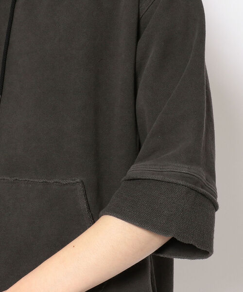 CAL O LINE（キャルオーライン）の「CAL O LINE /キャルオーライン　CUT-OFF SWEAT(HOODY) カットオフスウェット（フーディー） CL212-015（パーカー・メンズ・ブラック・MEDIUM/LARGE/X-LARGE）」の8枚目の写真