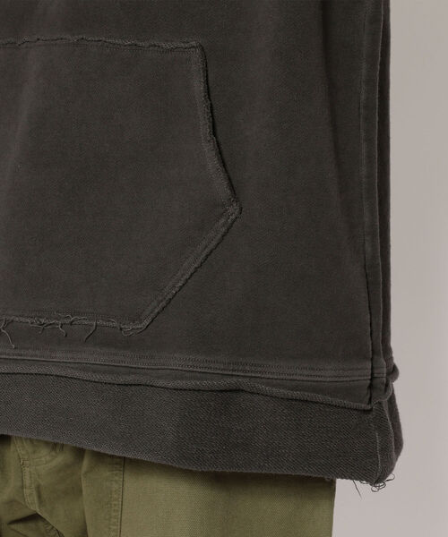 CAL O LINE（キャルオーライン）の「CAL O LINE /キャルオーライン　CUT-OFF SWEAT(HOODY) カットオフスウェット（フーディー） CL212-015（パーカー・メンズ・ブラック・MEDIUM/LARGE/X-LARGE）」の6枚目の写真