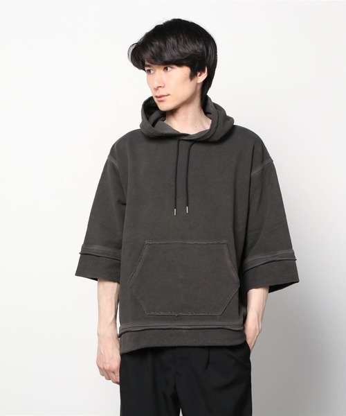 CAL O LINE（キャルオーライン）の「CAL O LINE /キャルオーライン　CUT-OFF SWEAT(HOODY) カットオフスウェット（フーディー） CL212-015（パーカー・メンズ・ブラック・MEDIUM/LARGE/X-LARGE）」の13枚目の写真