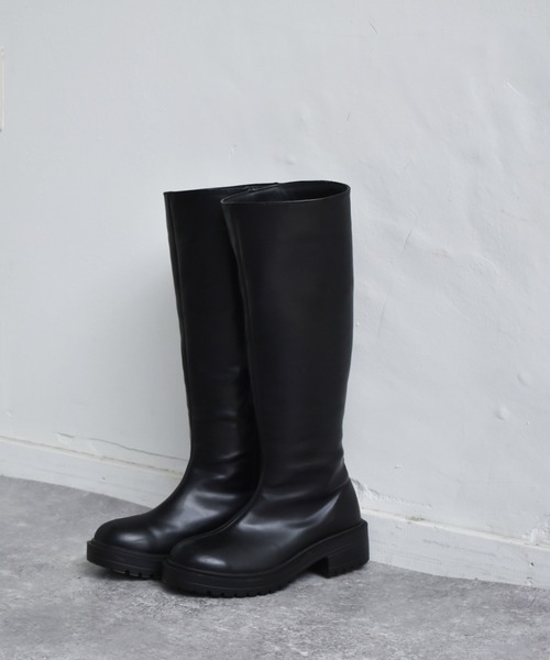 RETRO GIRL（レトロガール）の「ロングブーツ（ブーツ・レディース・グリーン/ブラック・L/M）」の2枚目の写真