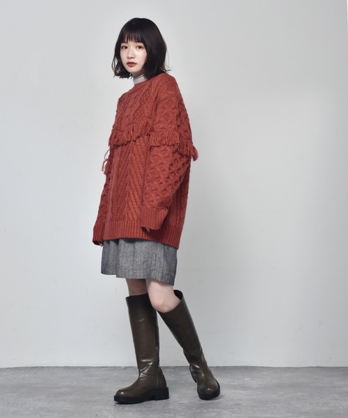 RETRO GIRL（レトロガール）の「ロングブーツ（ブーツ・レディース・グリーン/ブラック・L/M）」の6枚目の写真