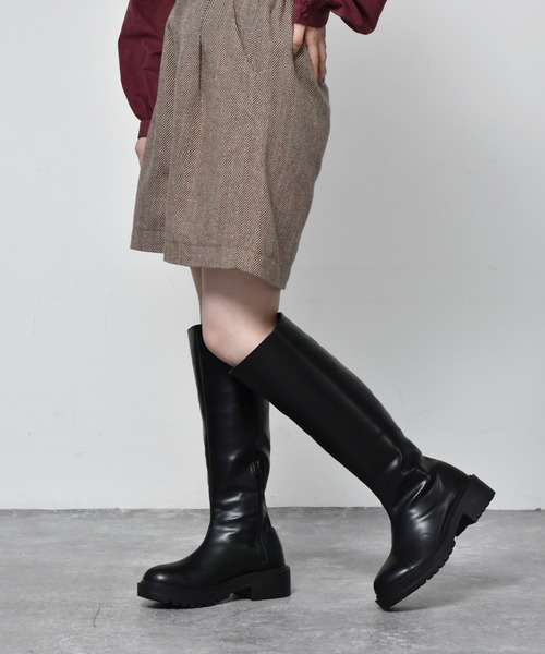 RETRO GIRL（レトロガール）の「ロングブーツ（ブーツ・レディース・グリーン/ブラック・L/M）」の10枚目の写真