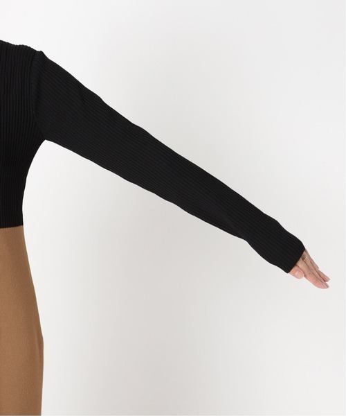 Noble（ノーブル）の「カラーブロックニットワンピース3◆（ワンピース・レディース・ネイビー/ブラック/ベージュ・FREE）」の16枚目の写真