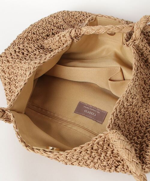 Chez toi（シェトワ）の「【cooco】かごバッグ（かごバッグ・レディース・キャメル・FREE）」の4枚目の写真