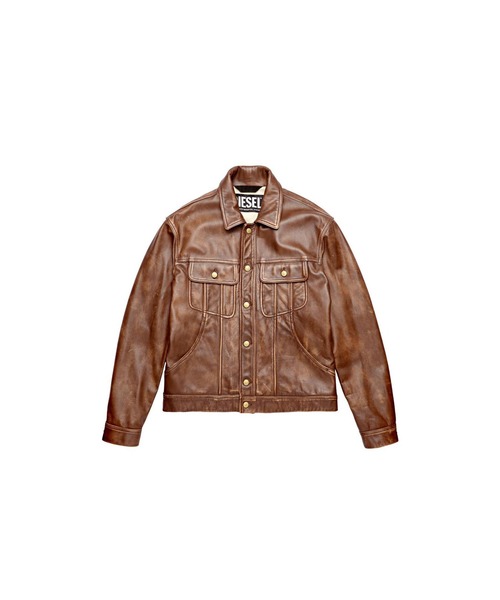 DIESEL(ディーゼル)の「メンズ レザージャケット(ライダースジャケット・メンズ・ブラウン/ブラック・LARGE/X-LARGE/X-SMALL/MEDIUM/SMALL)」の11枚目の写真