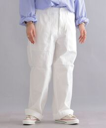 SHIPS | 【WEB限定】SHIPS: バックツイル ワイド テーパード ベイカーパンツ(カーゴパンツ)