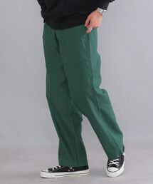 【WEB限定】SHIPS: バックツイル ワイド テーパード ベイカーパンツ