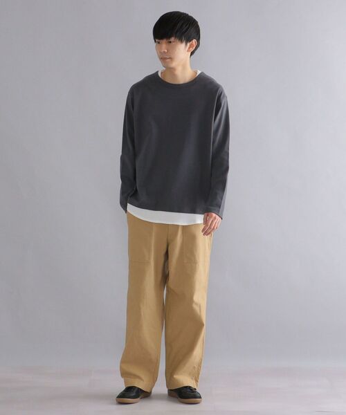 SHIPS（シップス）の「【WEB限定】SHIPS: バックツイル ワイド テーパード ベイカーパンツ（カーゴパンツ・メンズ・ホワイト/ベージュ/ネイビー/オリーブ・SMALL/MEDIUM/LARGE/X-LARGE）」の11枚目の写真