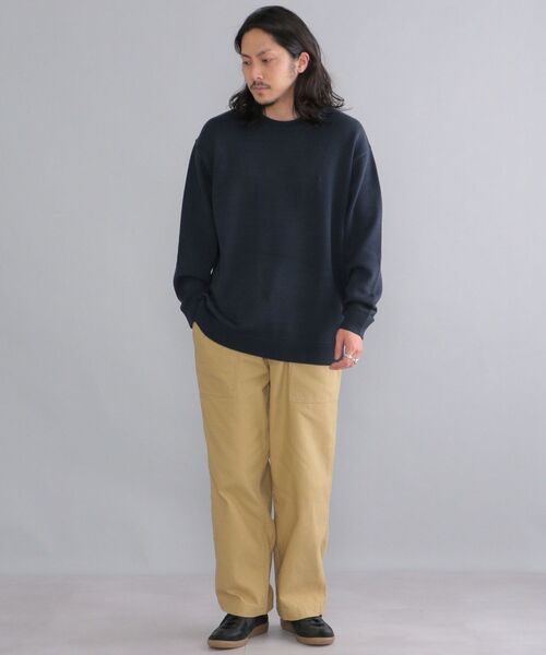 SHIPS（シップス）の「【WEB限定】SHIPS: バックツイル ワイド テーパード ベイカーパンツ（カーゴパンツ・メンズ・ホワイト/ベージュ/ネイビー/オリーブ・SMALL/MEDIUM/LARGE/X-LARGE）」の12枚目の写真