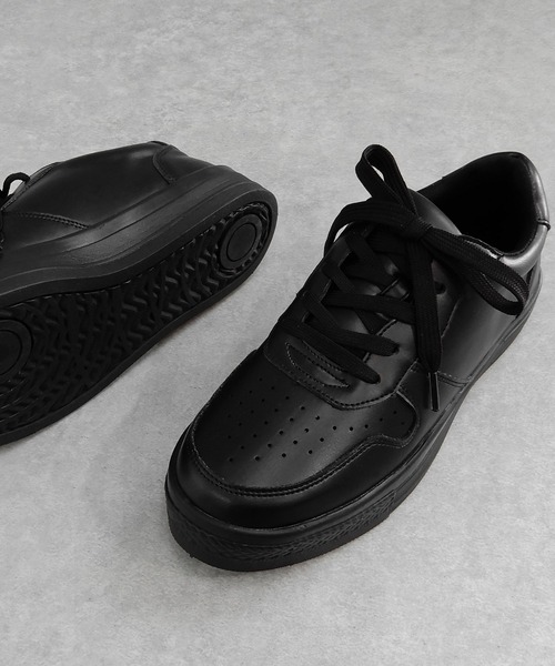 minia(ミニア)の「フェイクレザースニーカー ◇(スニーカー・レディース・ホワイト/ベージュ/ブラック・LL/M/L/S)」の17枚目の写真