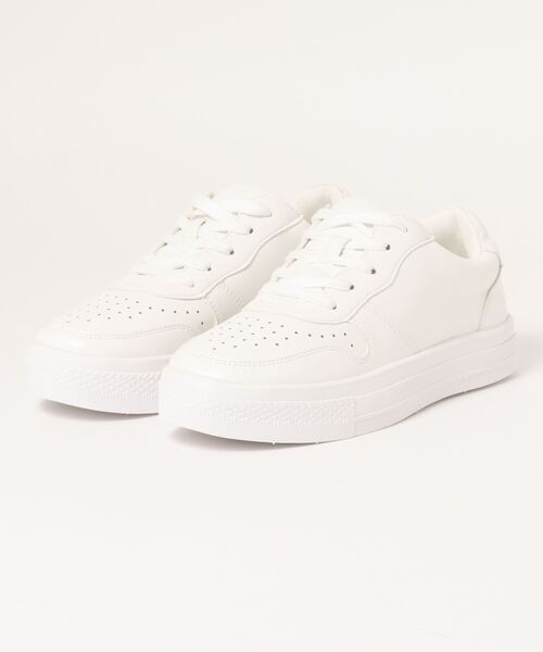 minia(ミニア)の「フェイクレザースニーカー ◇(スニーカー・レディース・ホワイト/ベージュ/ブラック・LL/M/L/S)」の22枚目の写真