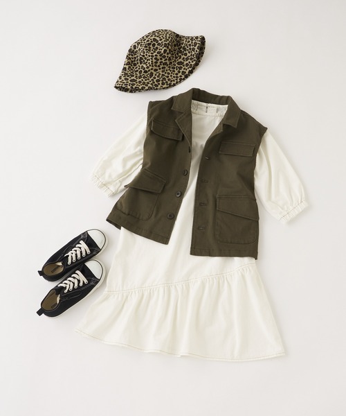 CIAOPANIC TYPY（チャオパニックティピー）の「【KIDS】レオパードバケットハット（ハット・キッズ・ブラウン・ONE SIZE）」の5枚目の写真