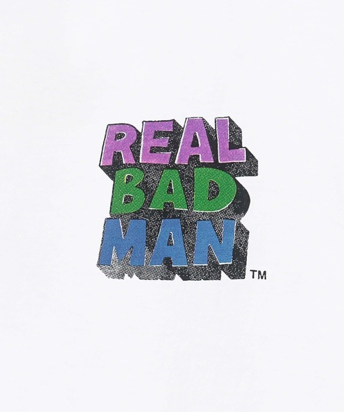 REAL BAD MAN（リアルバッドマン）の「Real Bad Man RBM LOGO TEE VOL 8 S/S TEE（Tシャツ/カットソー・メンズ・ホワイト/ブラック/ブルー系その他・MEDIUM/LARGE/X-LARGE/SMALL）」の6枚目の写真