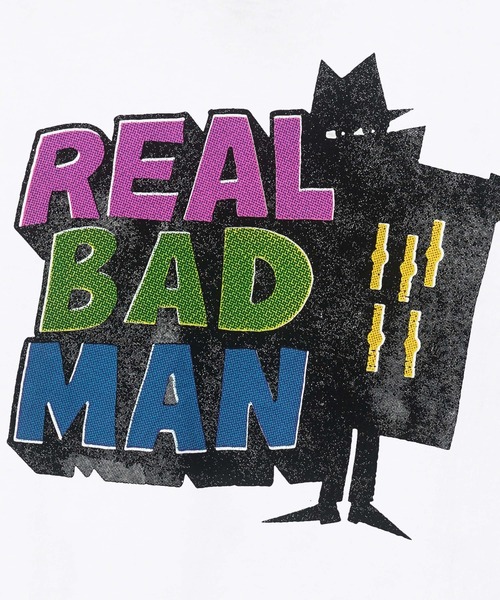 REAL BAD MAN（リアルバッドマン）の「Real Bad Man RBM LOGO TEE VOL 8 S/S TEE（Tシャツ/カットソー・メンズ・ホワイト/ブラック/ブルー系その他・MEDIUM/LARGE/X-LARGE/SMALL）」の4枚目の写真