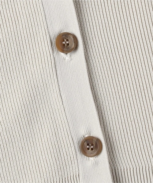 HONEYSUCKLE ROSE（ハニーサックルローズ）の「【HONEYSUCKLE ROSE】洗えて軽いニットカーデ（カーディガン/ボレロ・レディース・イエロー/オフホワイト/ブラック・M/L）」の10枚目の写真