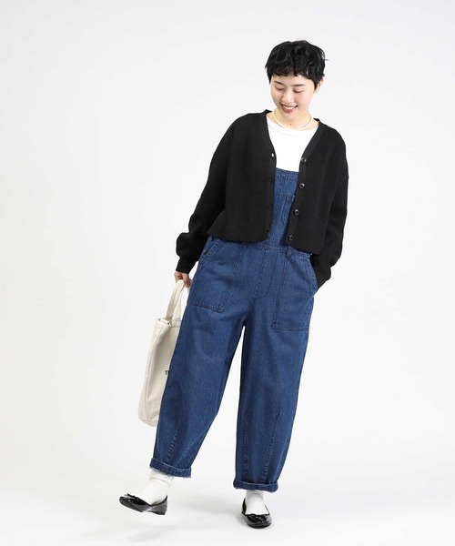 HONEYSUCKLE ROSE（ハニーサックルローズ）の「【HONEYSUCKLE ROSE】洗えて軽いニットカーデ（カーディガン/ボレロ・レディース・イエロー/オフホワイト/ブラック・M/L）」の11枚目の写真