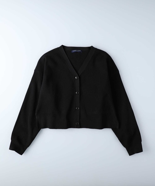 HONEYSUCKLE ROSE（ハニーサックルローズ）の「【HONEYSUCKLE ROSE】洗えて軽いニットカーデ（カーディガン/ボレロ・レディース・イエロー/オフホワイト/ブラック・M/L）」の13枚目の写真