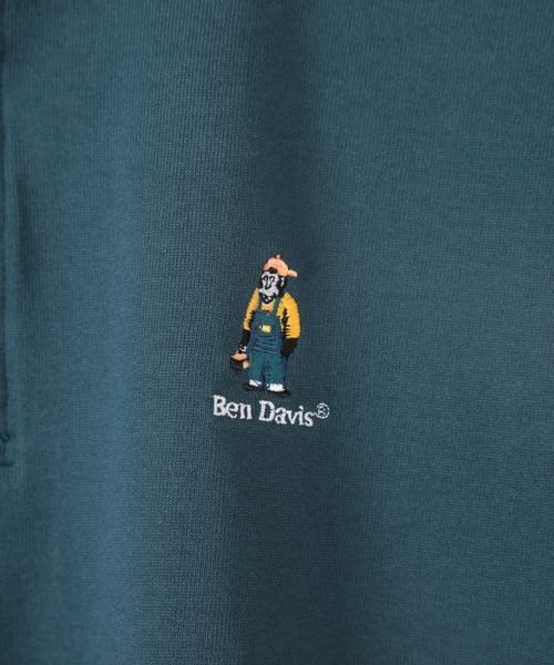 BEN DAVIS(ベンデイビス)の「【BEN DAVIS/ベンデイビス】ワンポイント スマイリングスタンドゴリラ刺繍 ラガーシャツ ビッグシルエット(ポロシャツ・メンズ・ホワイト/チャコールグレー/オレンジ/ダークブルー・MEDIUM/LARGE)」の10枚目の写真