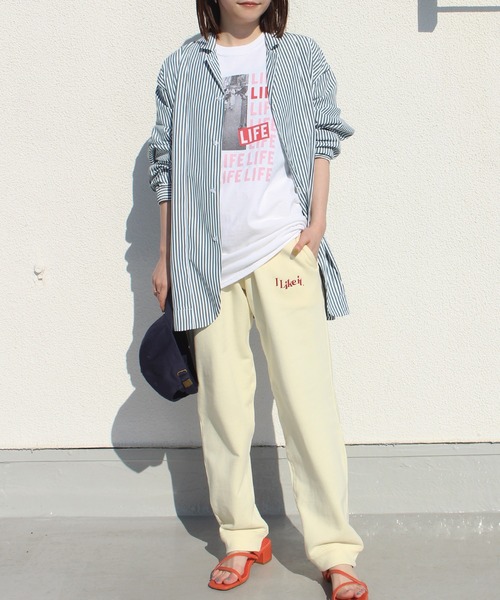 LAVEANGE（ラビアンジェ）の「カラーストライプシャツ（シャツ/ブラウス・メンズ・ライトブルー/グリーン/ミント・M/L）」の6枚目の写真