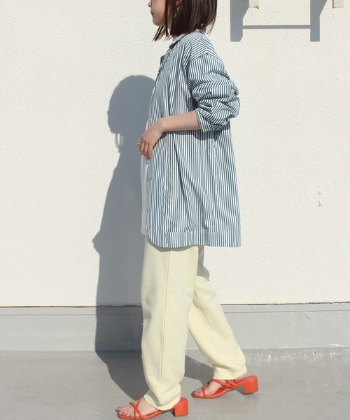 LAVEANGE（ラビアンジェ）の「カラーストライプシャツ（シャツ/ブラウス・メンズ・ライトブルー/グリーン/ミント・M/L）」の9枚目の写真