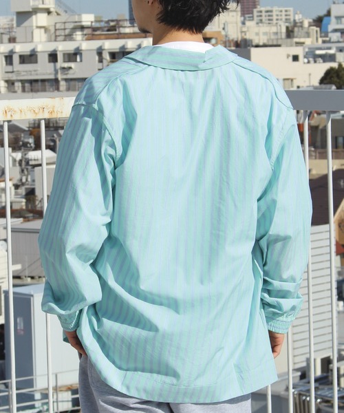 LAVEANGE（ラビアンジェ）の「カラーストライプシャツ（シャツ/ブラウス・メンズ・ライトブルー/グリーン/ミント・M/L）」の14枚目の写真